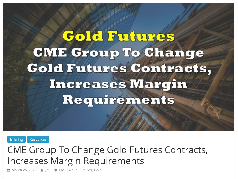Read more about the article Comex makes changes to Futures contracts